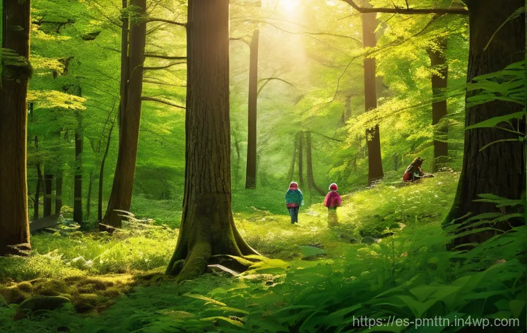 다종 공존 윤리 모델의 비전 - **Prompt 1: Biocentric Empathy in a Natural Setting**
    "A vibrant, sun-dappled forest clearing or...