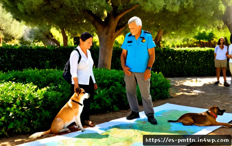 다종 공존 윤리 모델과 협력적 거버넌스 - Photorealistic community roundtable in a sunlit Mediterranean municipal garden, diverse Spanish-spea...